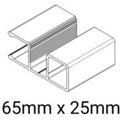 Knotwood Post 1 Way / Top Rail 65mm x 25mm - 6500mm